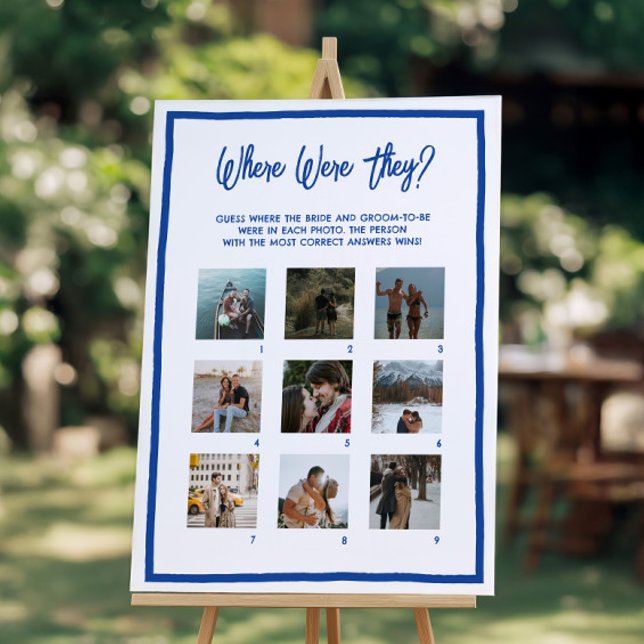 Personalized Where Were They Bridal Shower Game Foam Board (Personalized Where Were They Bridal Shower Game Foam Board)