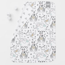 Personalized Whimsical Animal Monogram