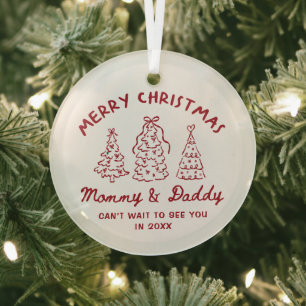 Personalized Whimsical Baby Announcement Ornament
