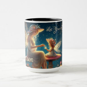Personalized Whimsical Fairy Mother & Child Mug