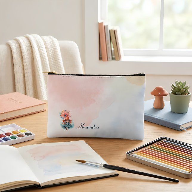 Personalized Whimsical Witch School Essentials Accessory Pouch (Creator Uploaded)