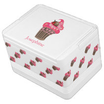 Personalized Whimsy Pink Cupcake Cooler