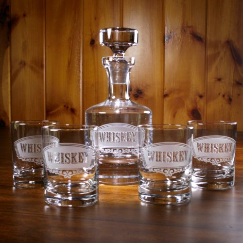 Personalized Whiskey Banner Decanter Set