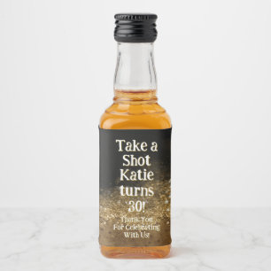 Personalized Whiskey Bottle Label – Birthday Party