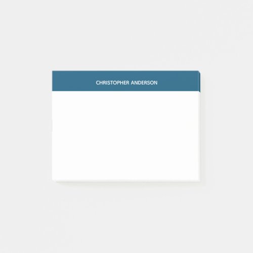 Personalized White and Blue Post_it Notes