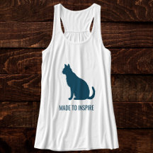 Personalized White Azure Cat Mom Family Pet Photo
