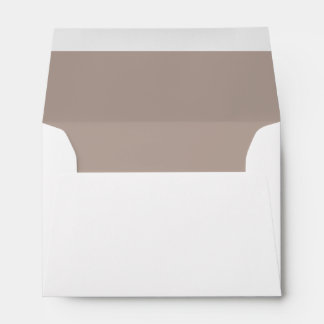 Personalized White Beige Name & Address Envelope