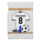 Personalized White Black Football Soccer Jersey