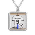 Personalized White Black Football Soccer Jersey