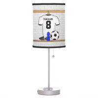 Personalized White Black Football Soccer Jersey