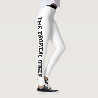 Personalized White Black Holiday Vacation Classic Leggings