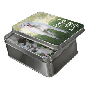 Personalized White Boxer Photo Jigsaw Puzzles