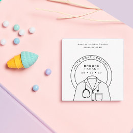 Personalized White Coat Ceremony Enclosure Card