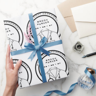 Personalized White Coat Ceremony Wrapping Paper