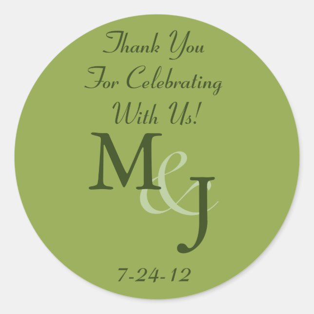 Personalized White Daisy Wedding Favor Labels (Front)