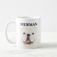 Personalized White English Bulldog