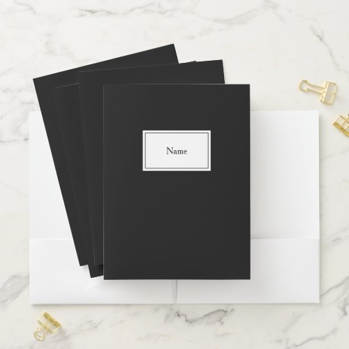 Personalized White Label Pocket Folder