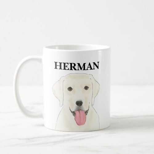 Personalized White Labrador Coffee Mug