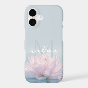 Personalized White Lotus Flower iPhone 17 Case