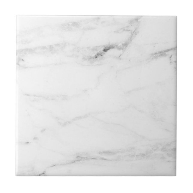 Personalized White Marble Professional Template Ceramic Tile (Front)