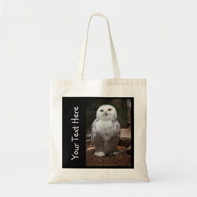 Personalized White Owl Bag (Front)