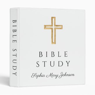 Personalized White Religious Cross