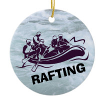 Personalized White Water Rafting Ornament