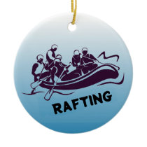 Personalized White Water Rafting Ornament