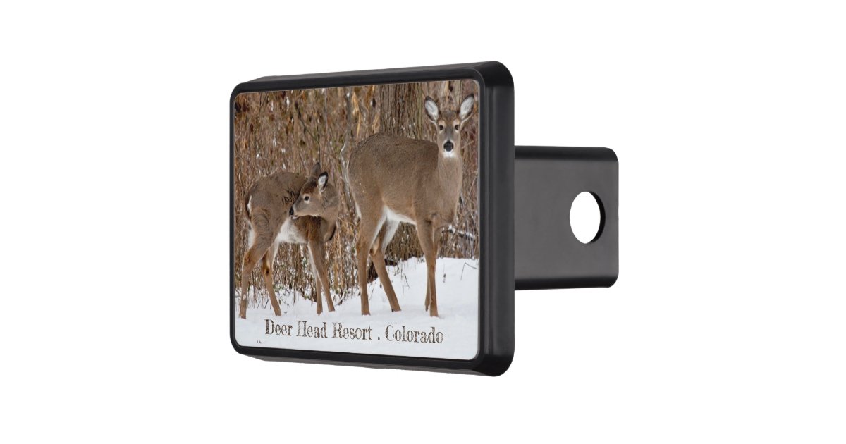 Personalized Whitetail Deer Trailer Hitch Cover Zazzle