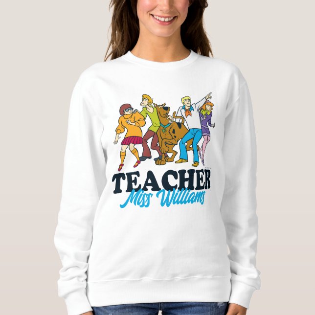 Personalized | Whole Gang 13 Mystery Inc Teacher Sweatshirt (Front)