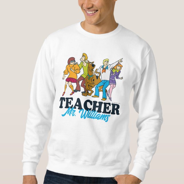 Personalized | Whole Gang 13 Mystery Inc Teacher Sweatshirt (Front)