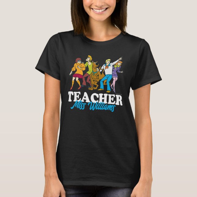 Personalized | Whole Gang 13 Mystery Inc Teacher T-Shirt (Front)