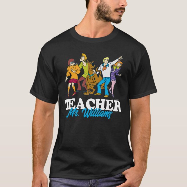 Personalized | Whole Gang 13 Mystery Inc Teacher T-Shirt (Front)