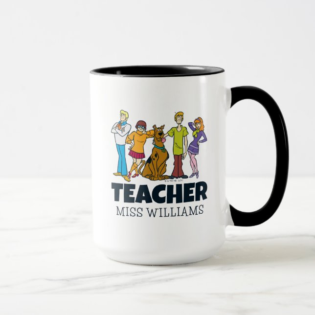 Personalized | Whole Gang 14 Mystery Inc Teacher Mug (Right)