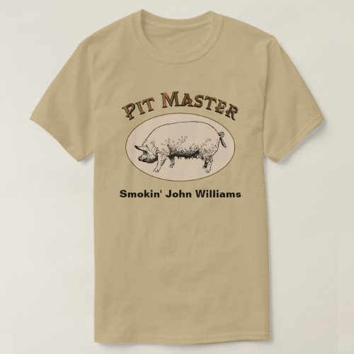 Personalized Whole Hog Pit Master T_Shirt