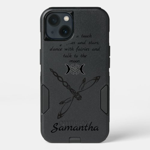 Personalized Wicca Dragonfly Phone Case