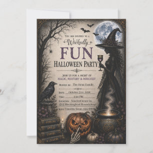Personalized Wicked Fun Halloween Party Invitation