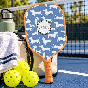 Personalized Wiener Dog, Sausage Dog Pickleball Paddle