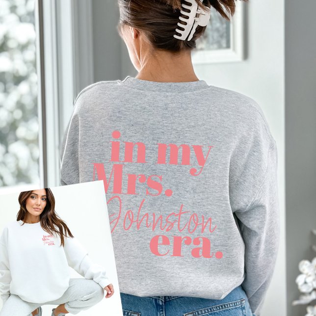 Personalized Wife Era Bride Honeymoon Trendy Cool Sweatshirt (Creator Uploaded)