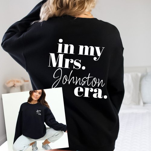 Personalized Wife Era Bride Honeymoon Trendy Cool Sweatshirt