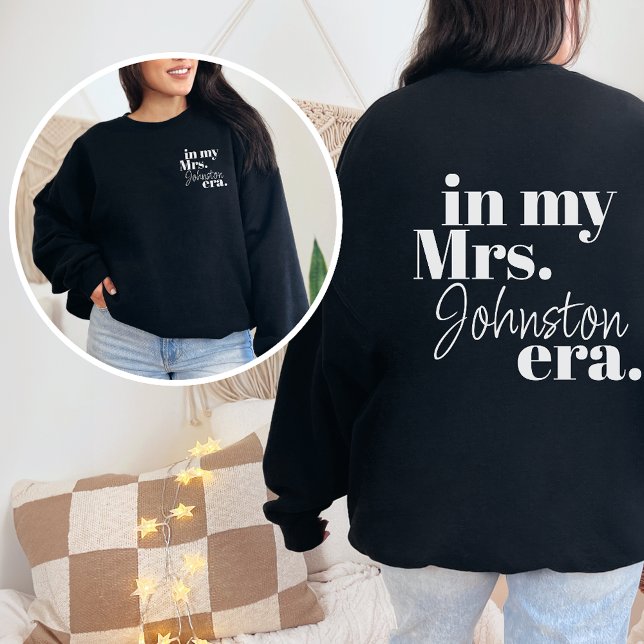 Personalized Wife Era Bride Honeymoon Trendy Cool Sweatshirt (Creator Uploaded)