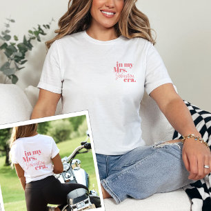 Personalized Wife Era Bride Honeymoon Trendy Cool T-Shirt