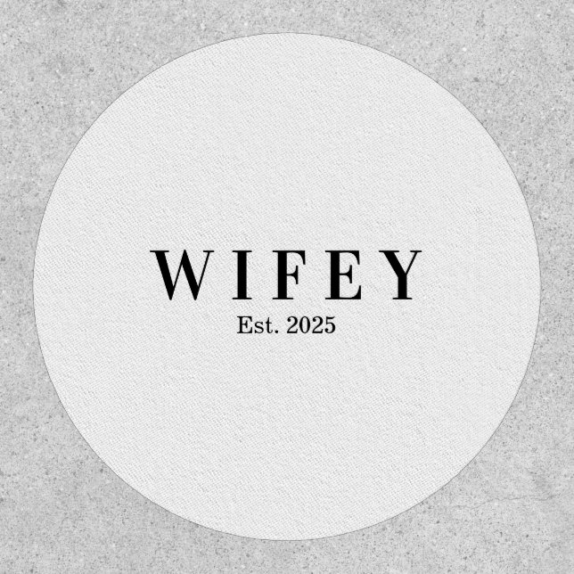 personalized wifey anniversary gift patch (Front)