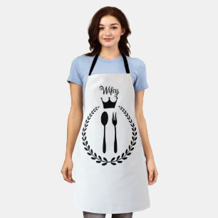 Personalized Wife'y Kitchen Apron