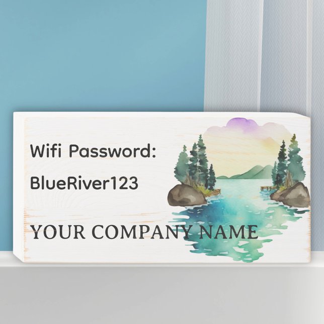 Personalized Wifi Password Wooden Box Sign (Creator Uploaded)
