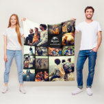 Personalized "Wild Adventures" Photo Collage Fleec Fleece Blanket<br><div class="desc">Cuddle up with memories of your favorite vacations,  camping or hiking trips,  or adventure sports with this modern photo collage fleece blanket featuring your name. If you need any help customizing this,  please message me using the button below and I'll be happy to help.</div>