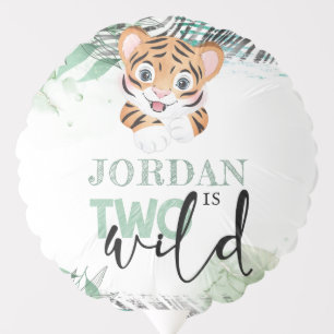 Personalized Wild Lion 2nd Birthday Balloon