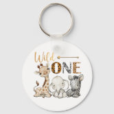 Personalised Silver Giraffe Keyring - Zoo Keepsake, Safari Gift, Favourite Animal Present