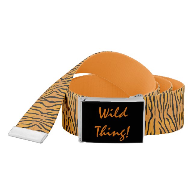 Personalized Wild Thing Tiger Stripes Belt (Snake)