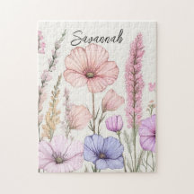 Personalized Wildflower Botanical